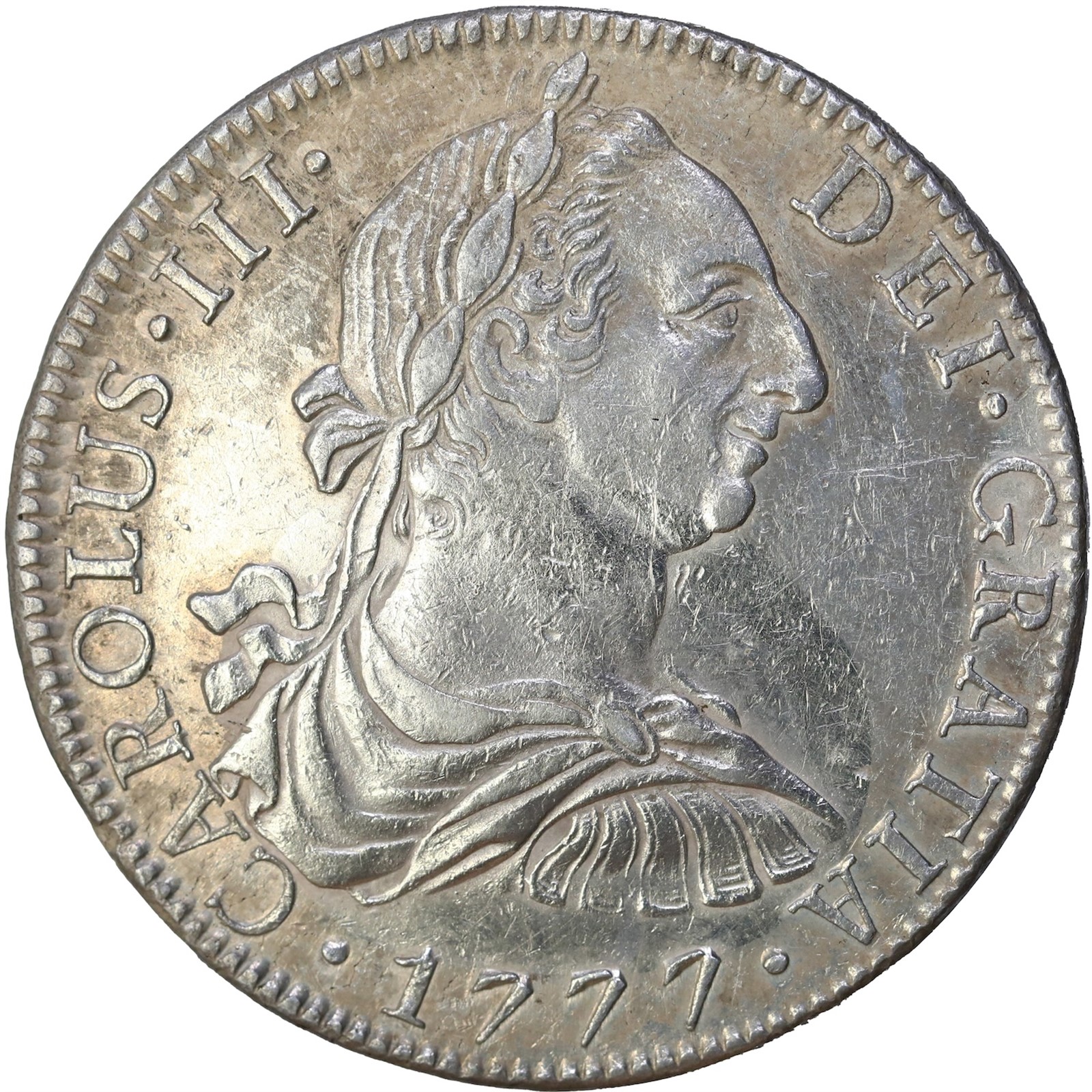 MEXICO. Charles III. 8 Reales 1777-Mo FM. AU