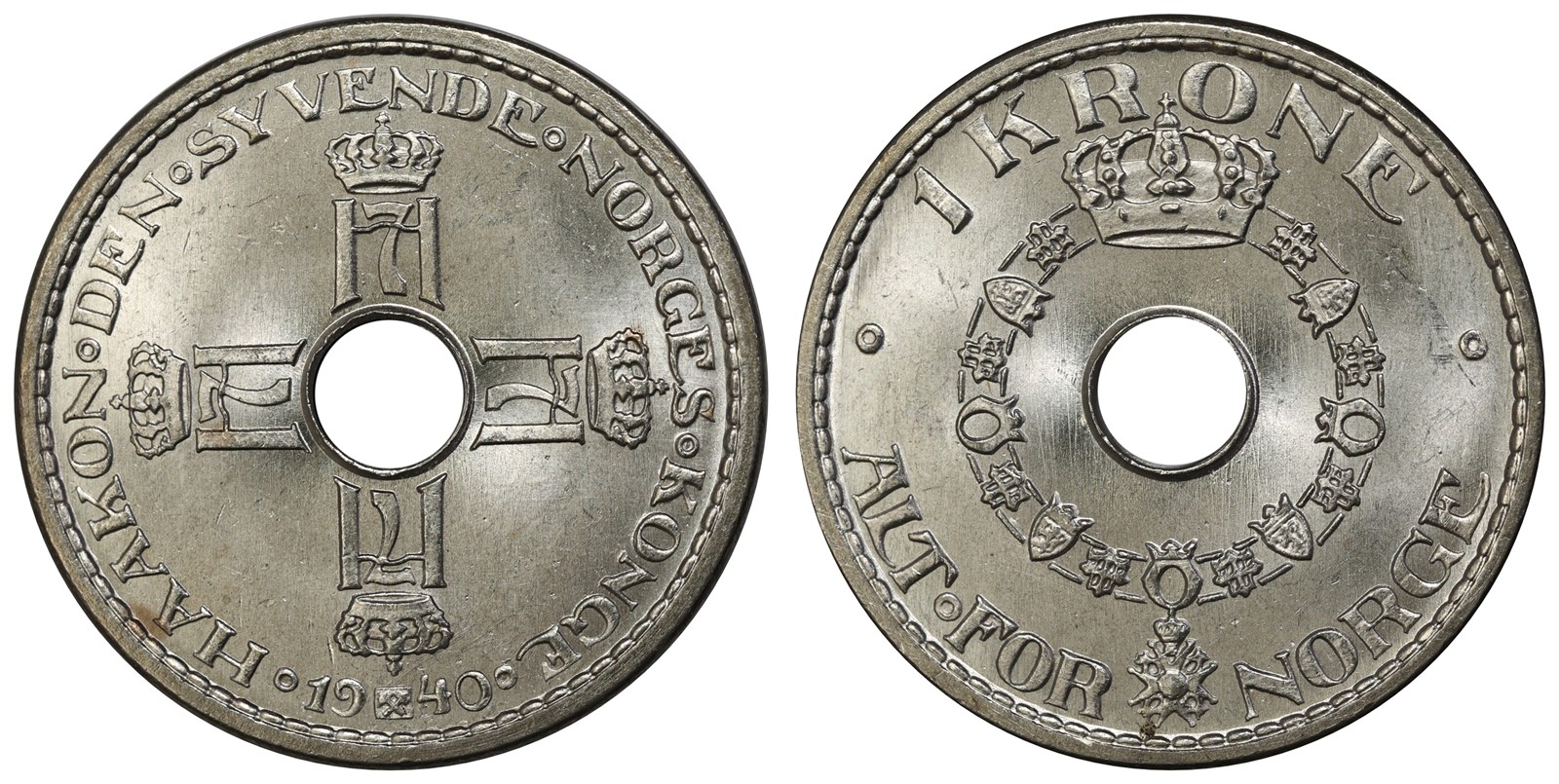 1 Krone 1940 Kv 0 (UNC)