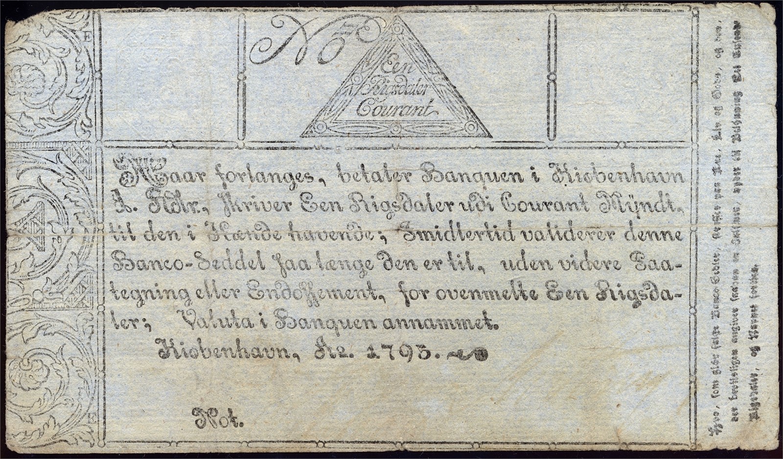 1 Rigsdaler 1795. Kv 1 (VF).