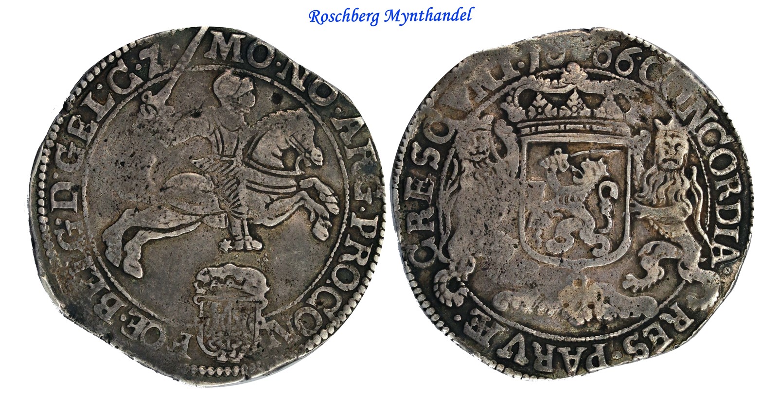 NETHERLANDS, Gelderland Silveren Rijder 1666 VF