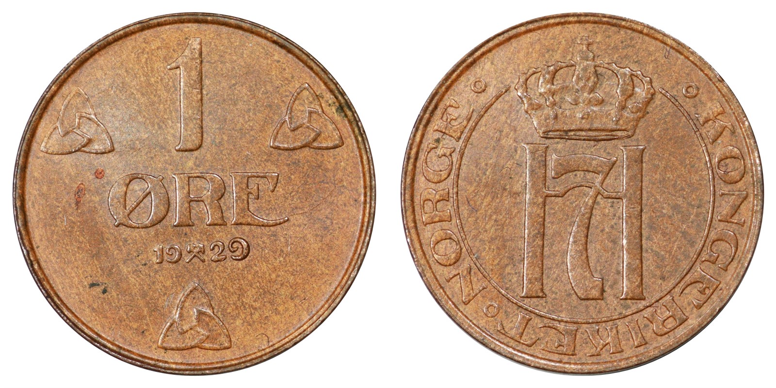 1 Øre 1929 Kv 0