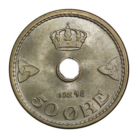 50 Øre 1948 Kv 0