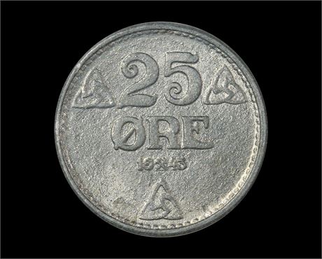 25 Øre 1943 Kv 0