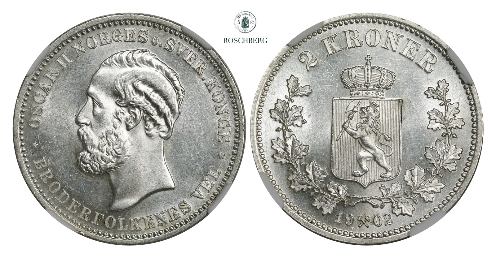 2 Kroner 1902 NGC MS62