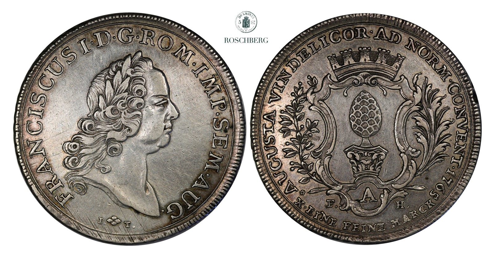 GERMAN STATES, Augsburg. Konventionsthaler 1765 AU