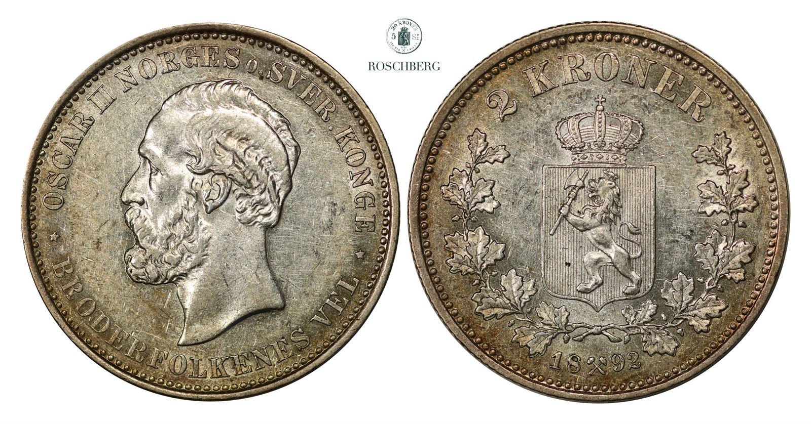 2 Kroner 1892 Kv g01 (AU)