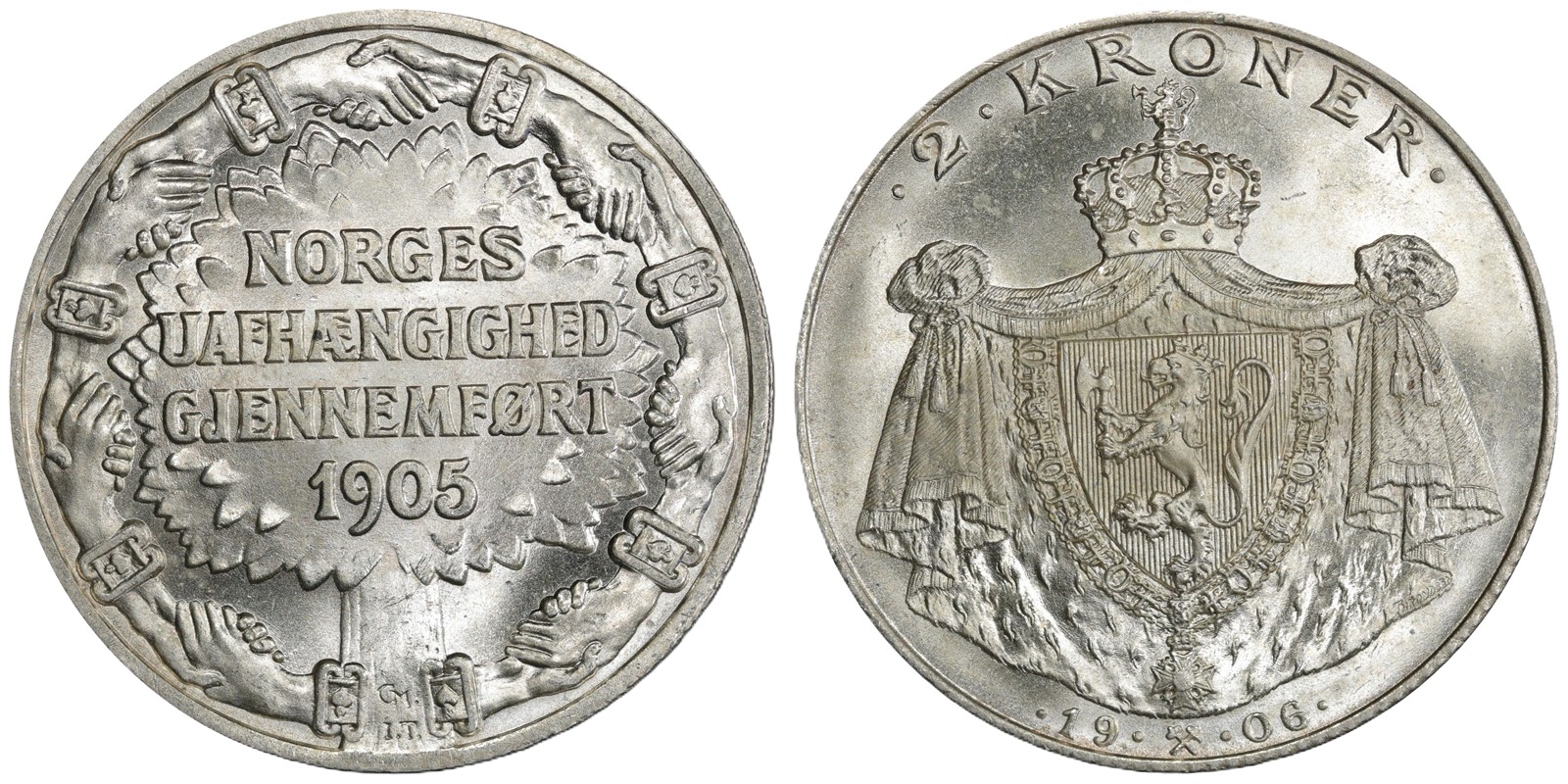 2 Kroner 1906 Kv 0 (UNC)