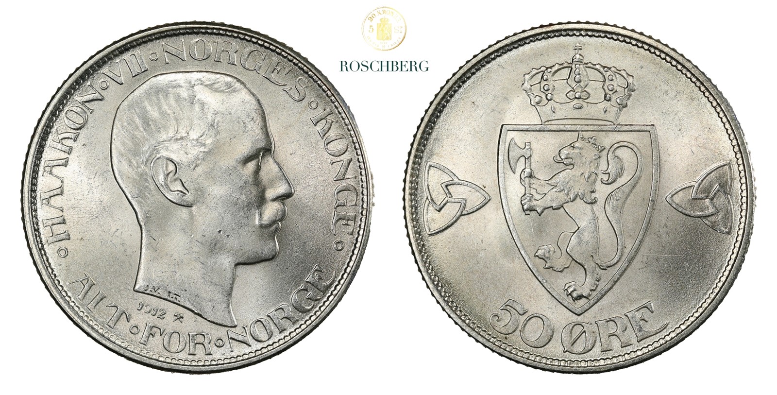 Norge 50 Øre 1912 Kv 0