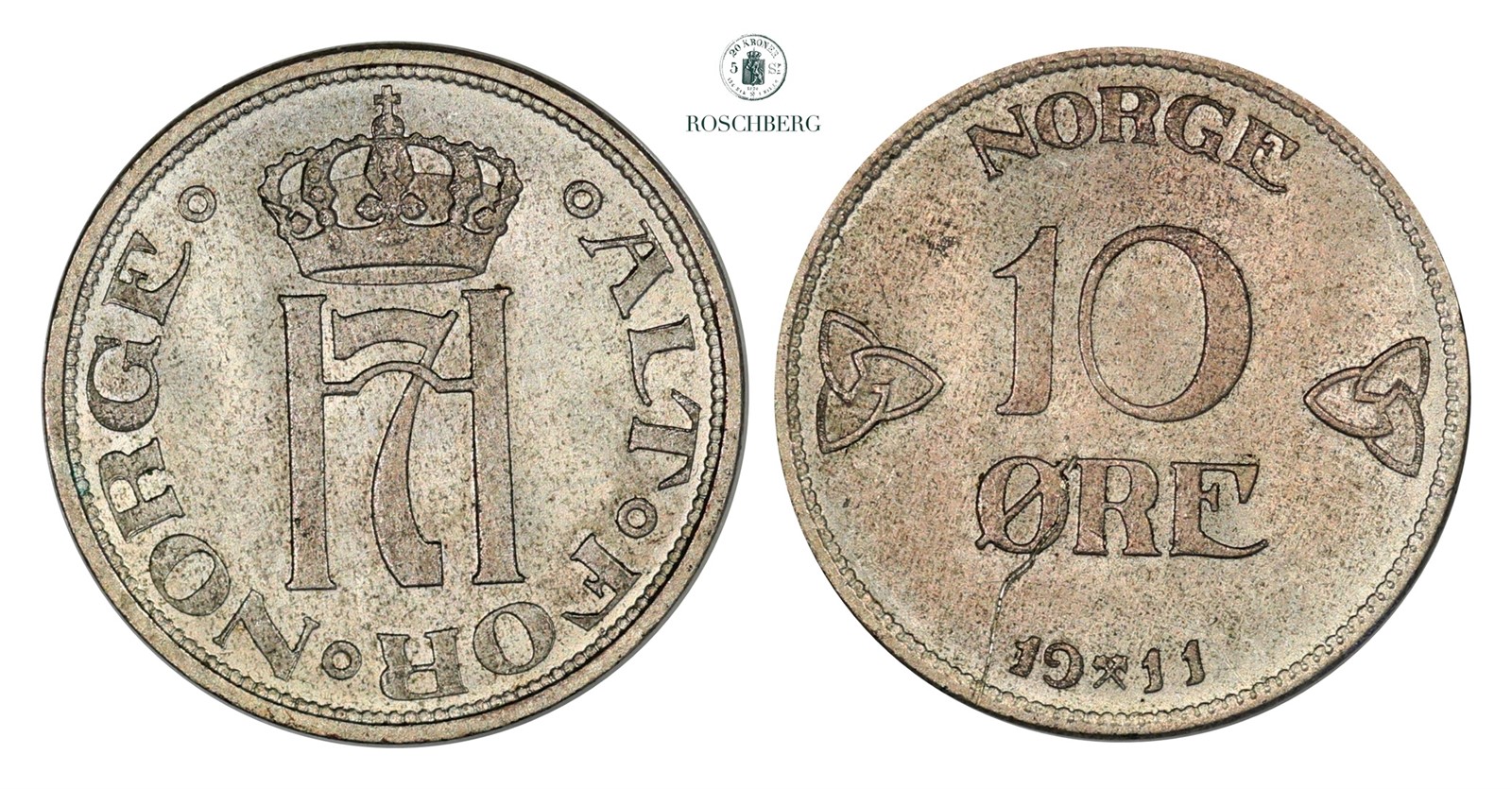 10 Øre 1911 Kv 0 (UNC)