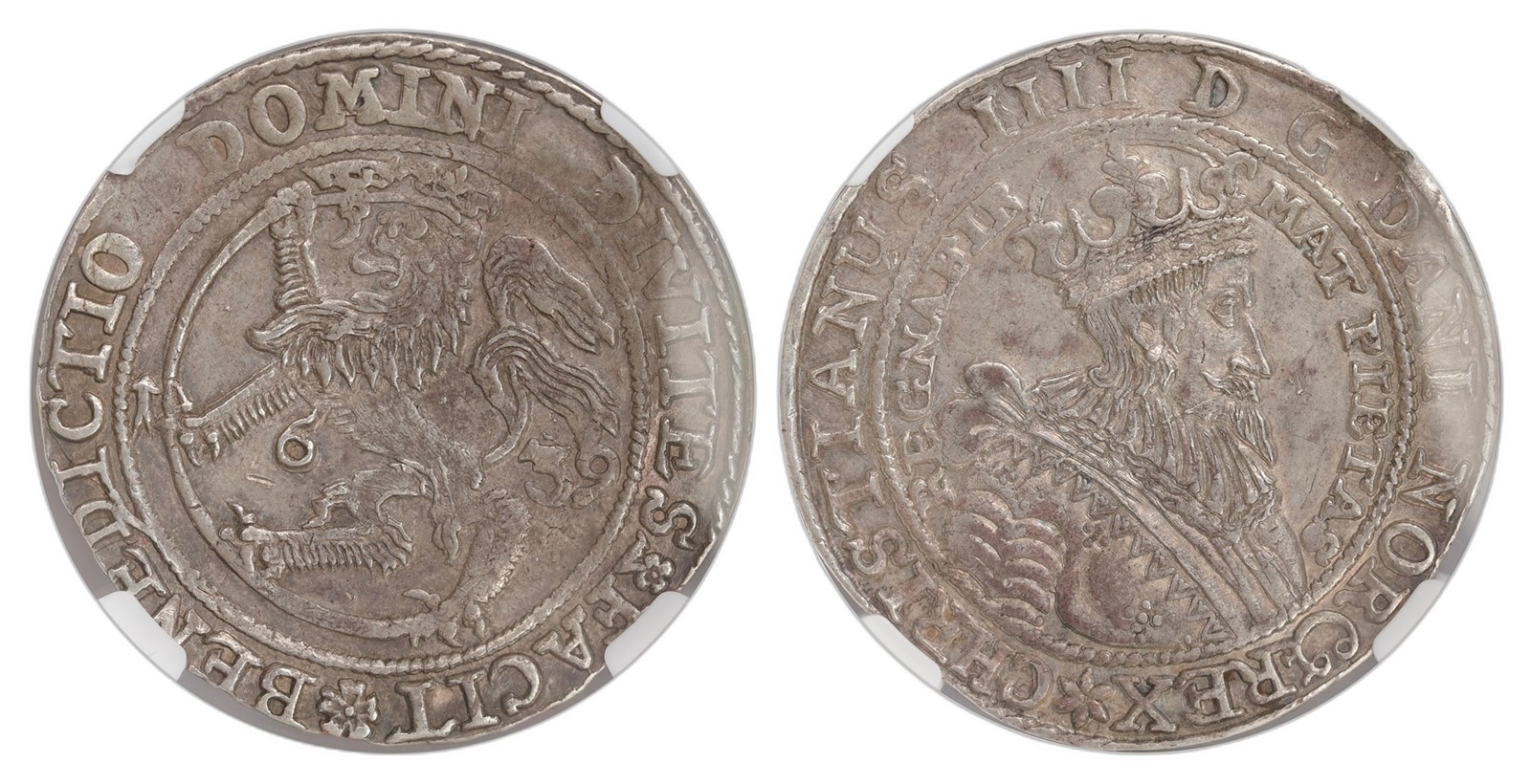 Norway. Christian IV. Speciedaler 1639. Kv NGC AU55.