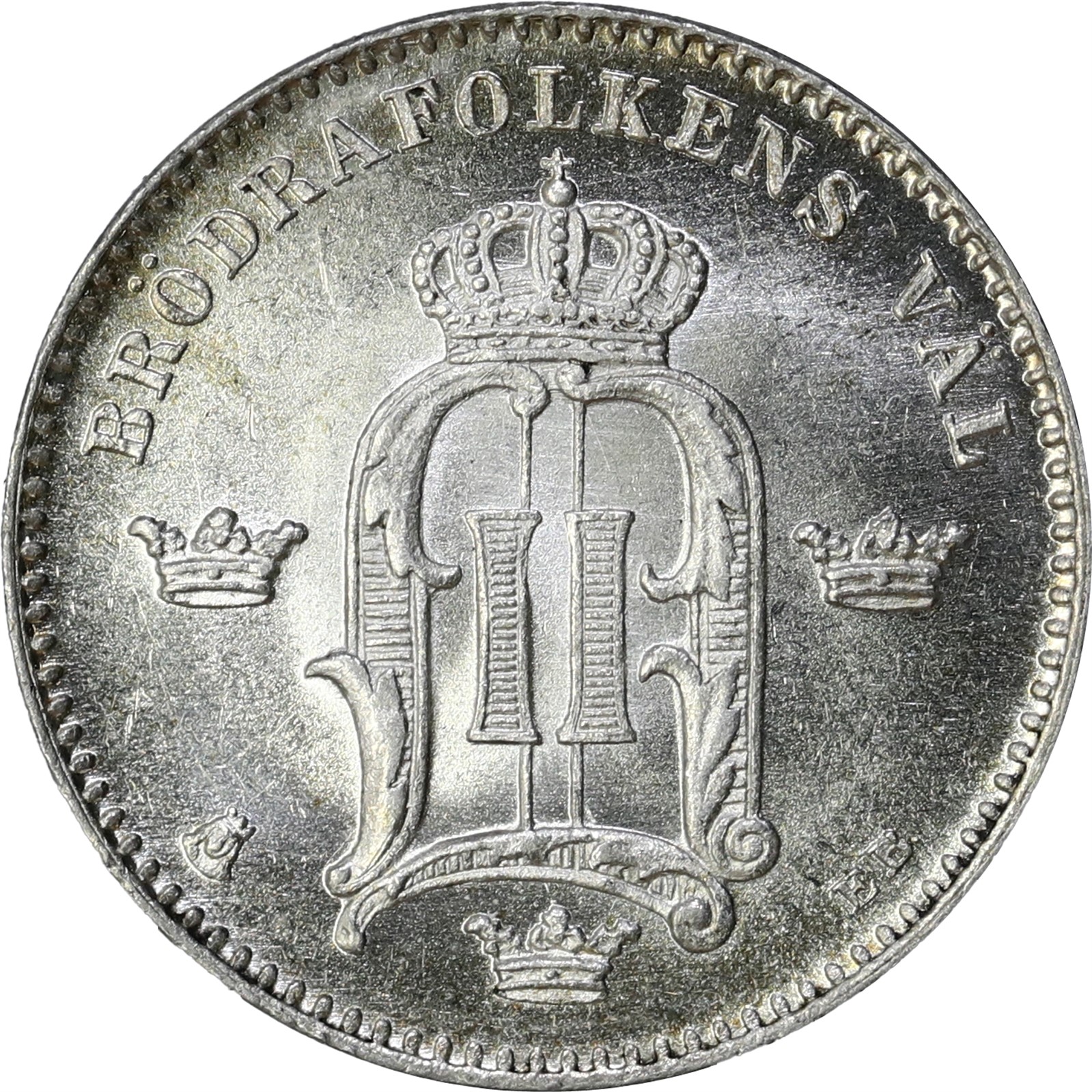 SWEDEN. Oscar II. 10 Öre 1883 Kv 0 (UNC)