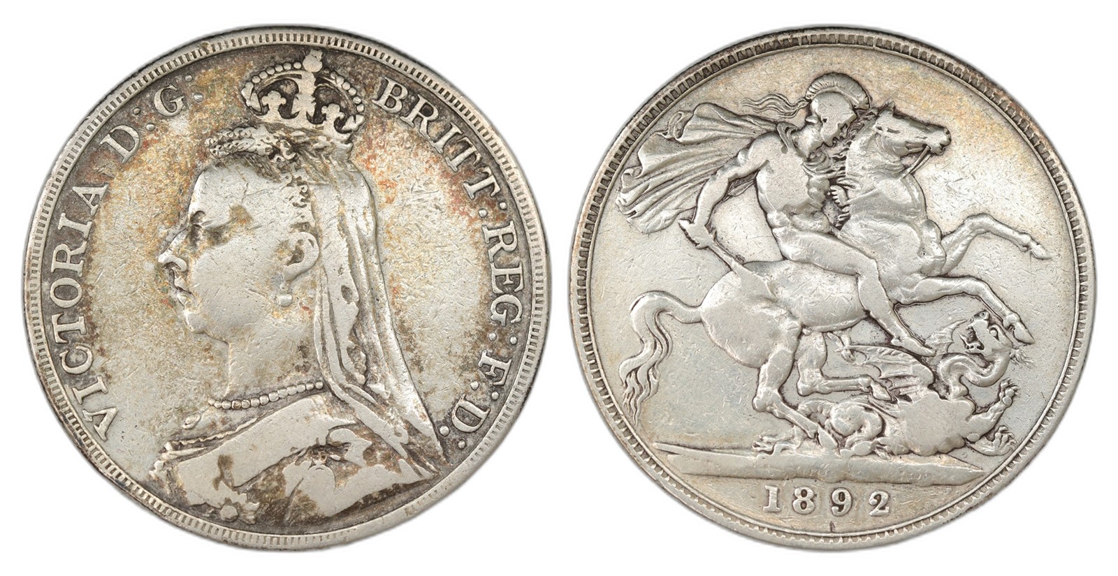 Great Britain. Victoria. Crown 1892- Jubilee Head. Kv VF.
