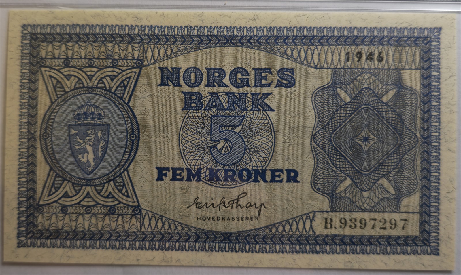 5 Kroner 1946-B. PMG 66EPQ.