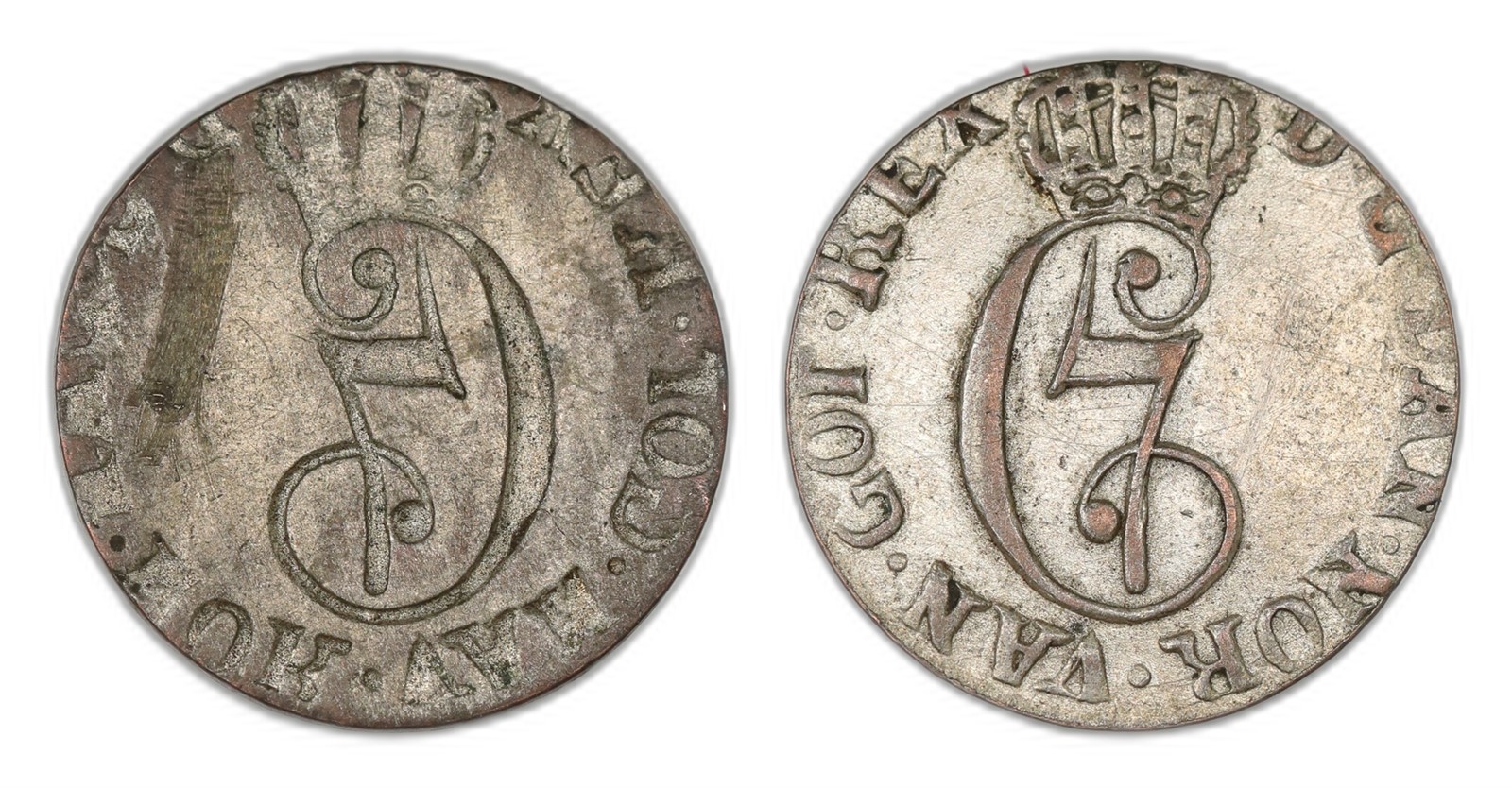 Norway. Christian VII. 2 Skilling 1778-1788Full Brockage. Kv 1+/01.