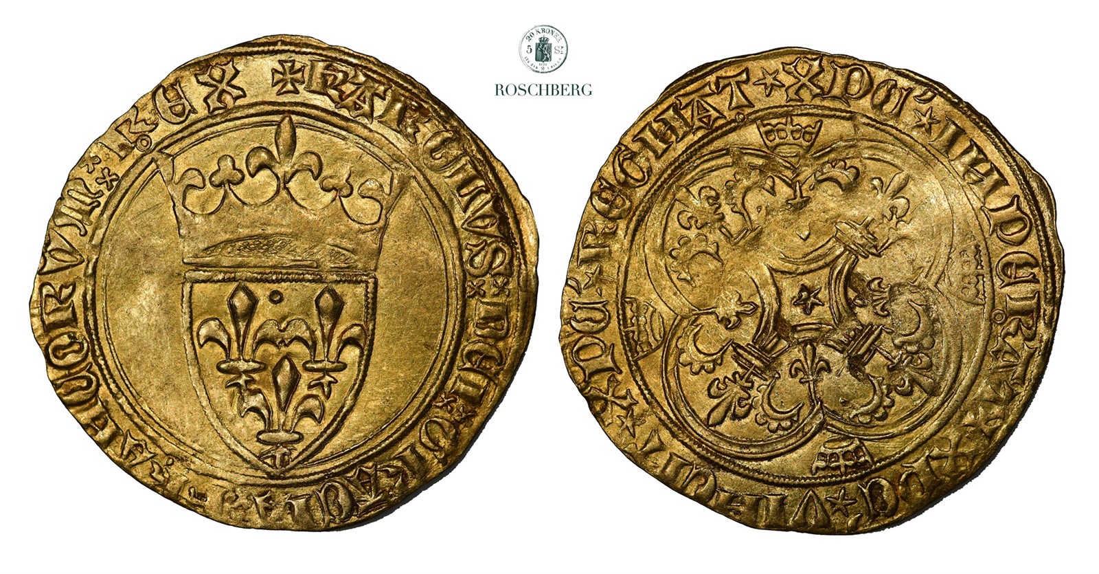 FRANCE. Charles VI. Ecu D'or 1380-1422 AU