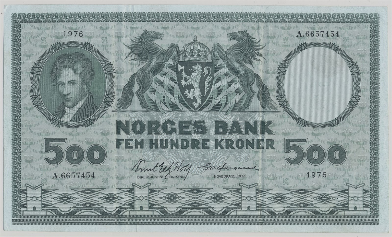 500 Kroner 1976 A Kv 1+ (XF)