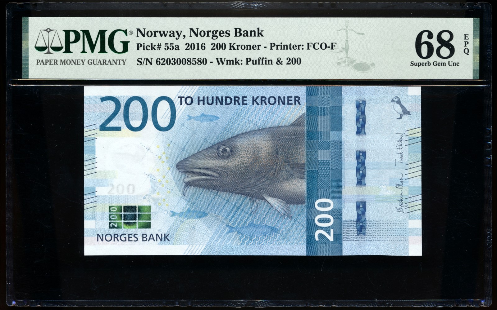 200 Kroner 2018 6203008580 PMG 68EPQ