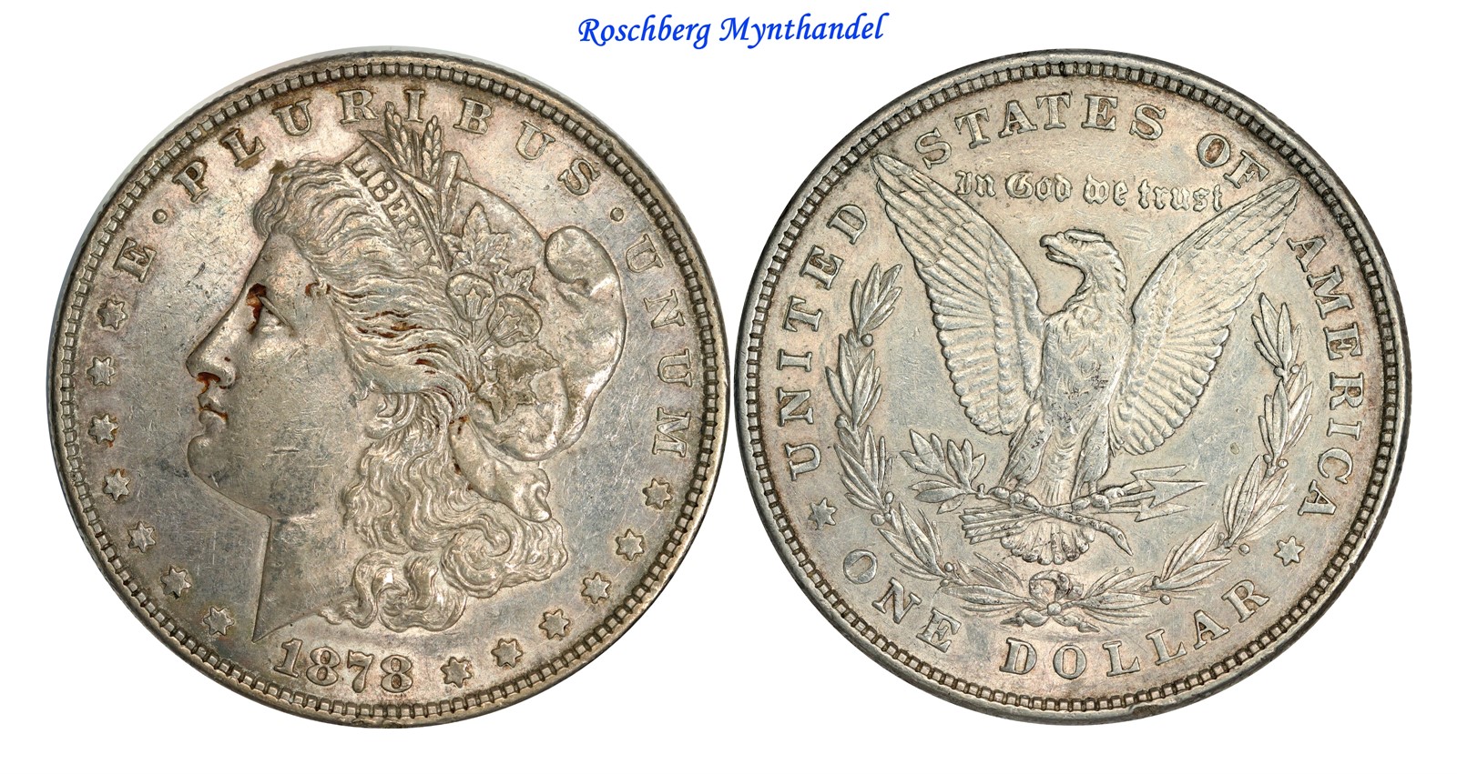 USA Morgan Dollar 1878 8TF AU