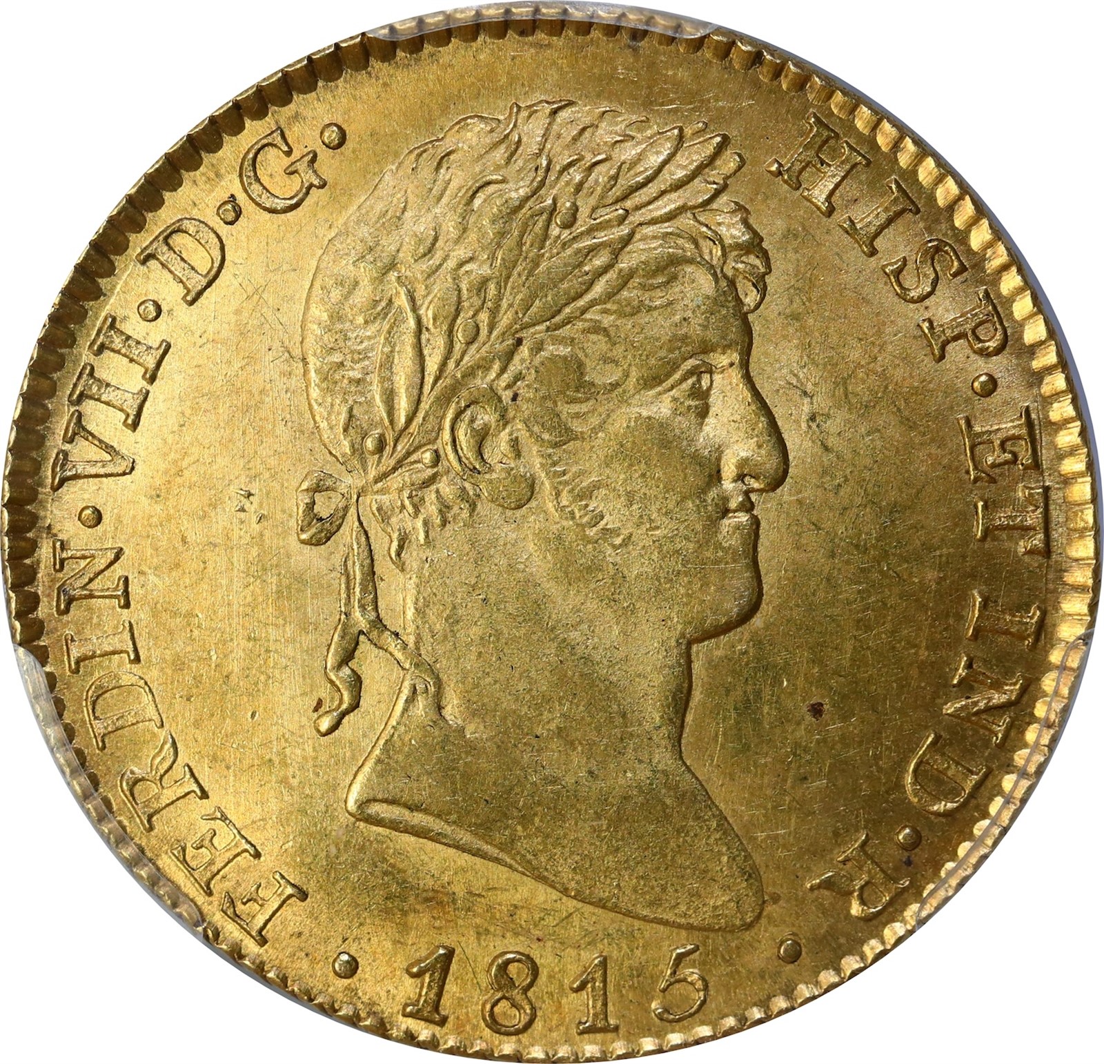 SPAIN. Ferdinand VII. 4 Escudos 1815-M GJ. PCGS MS63
