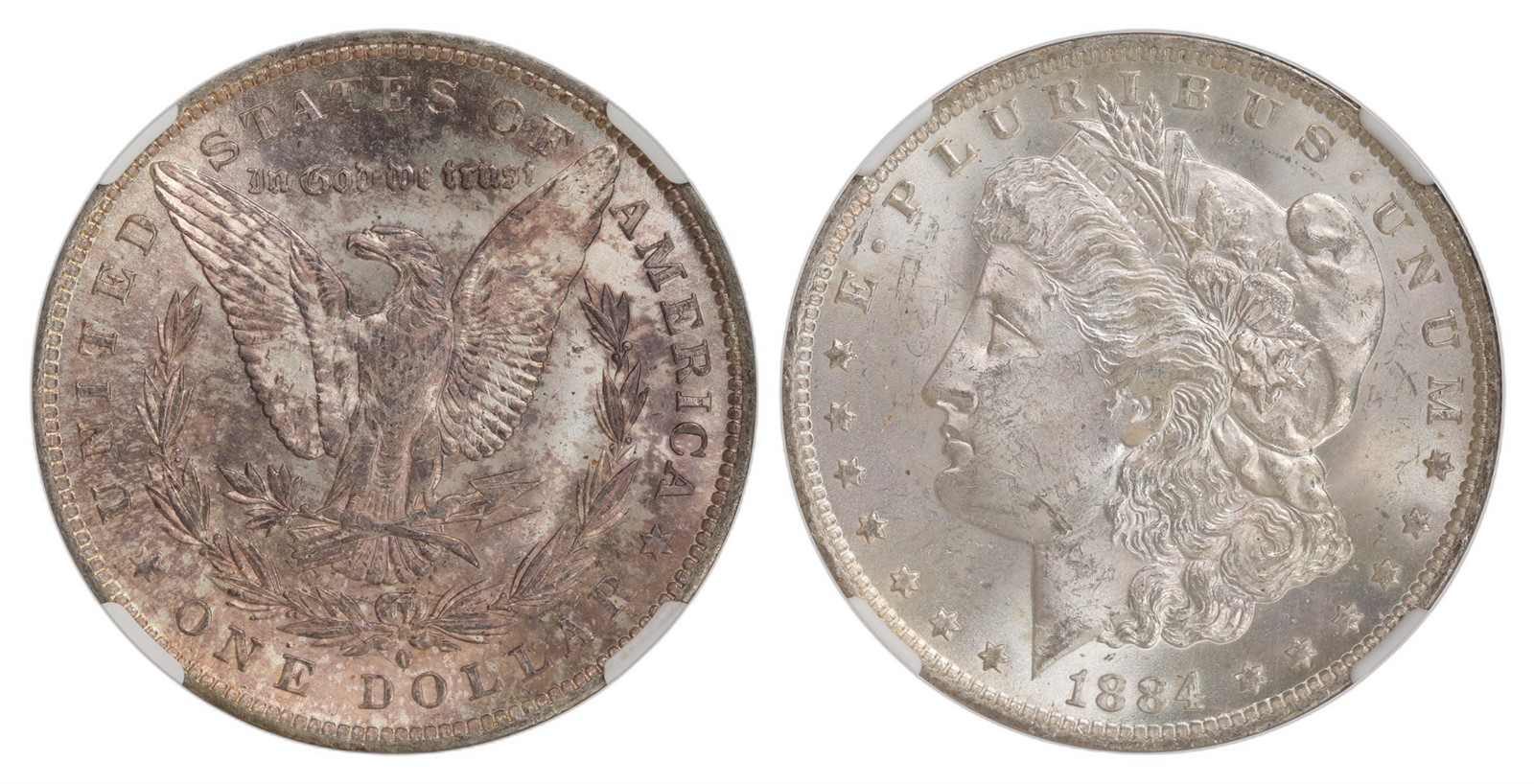 USA. Republic. Morgan Dollar 1884-O. Kv NGC MS63.