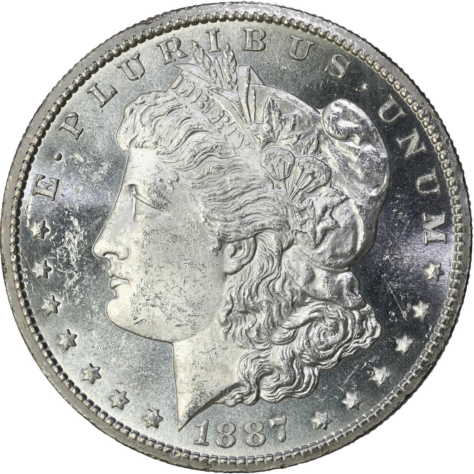 USA. Morgan Silver Dollar 1887-S UNC