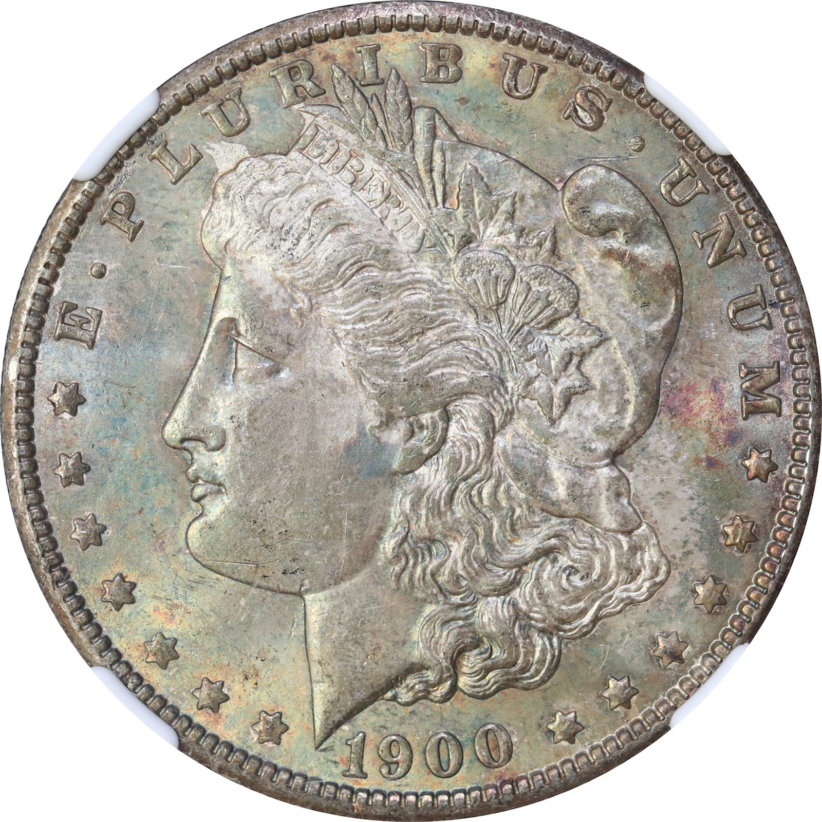 USA. Morgan Silver Dollar 1900 NGC MS63