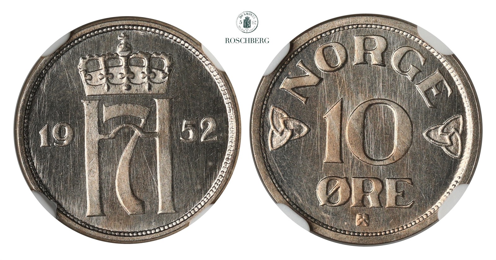 10 Øre 1952 NGC MS67