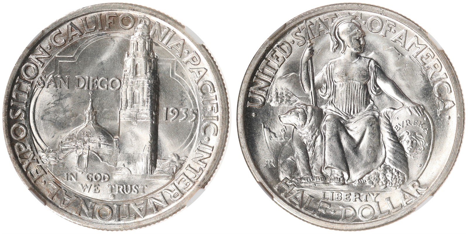 USA. 50 Cent. 1935-S. NGC MS64.