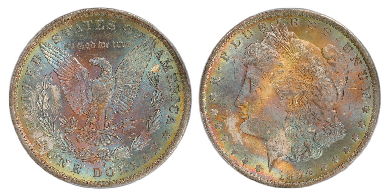 USA. Republic. Morgan Dollar 1884-O. Kv PCGS MS65.