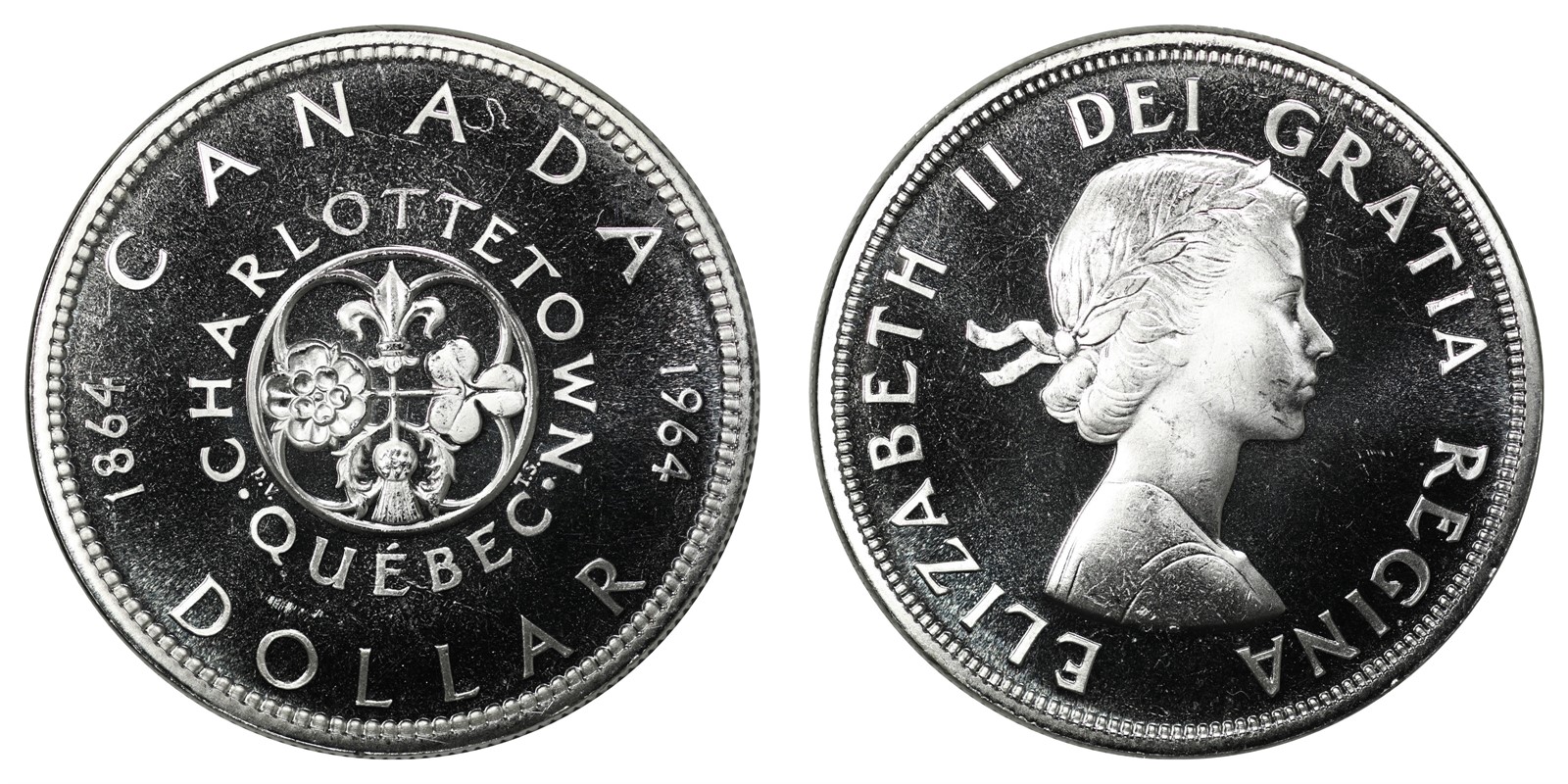 Canada - Elizabeth II - 1 Dollar 1958 -Choice UNC Prooflike *