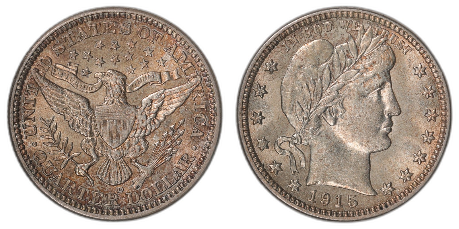 USA. 25 Cents (quarter). 1915-D. UNC.