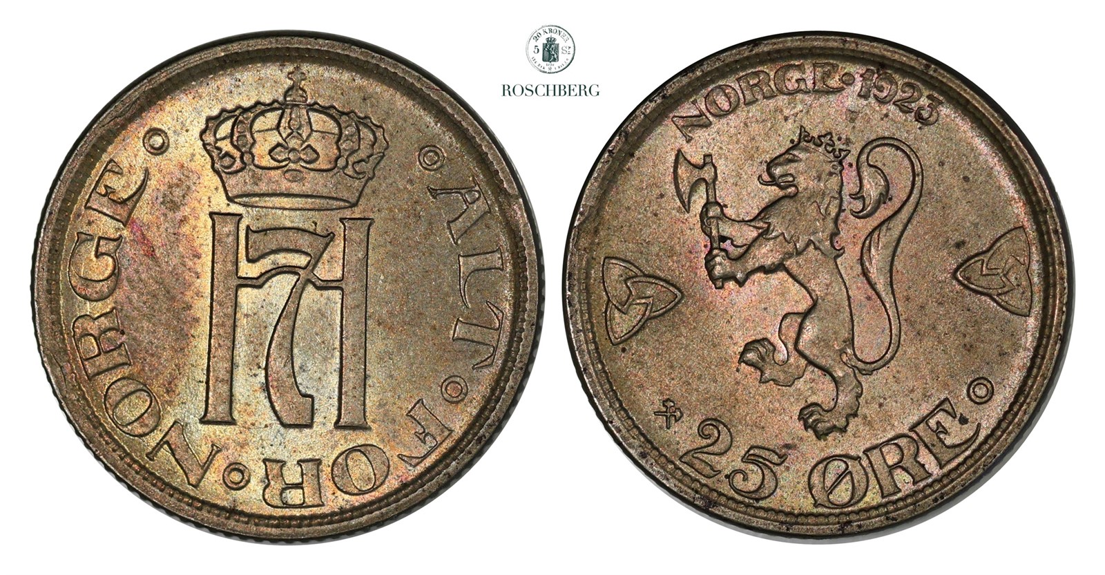 25 Øre 1923 Kv 0 (UNC)