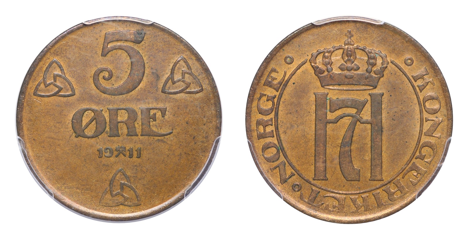 5 Øre 1911 PCGS MS63