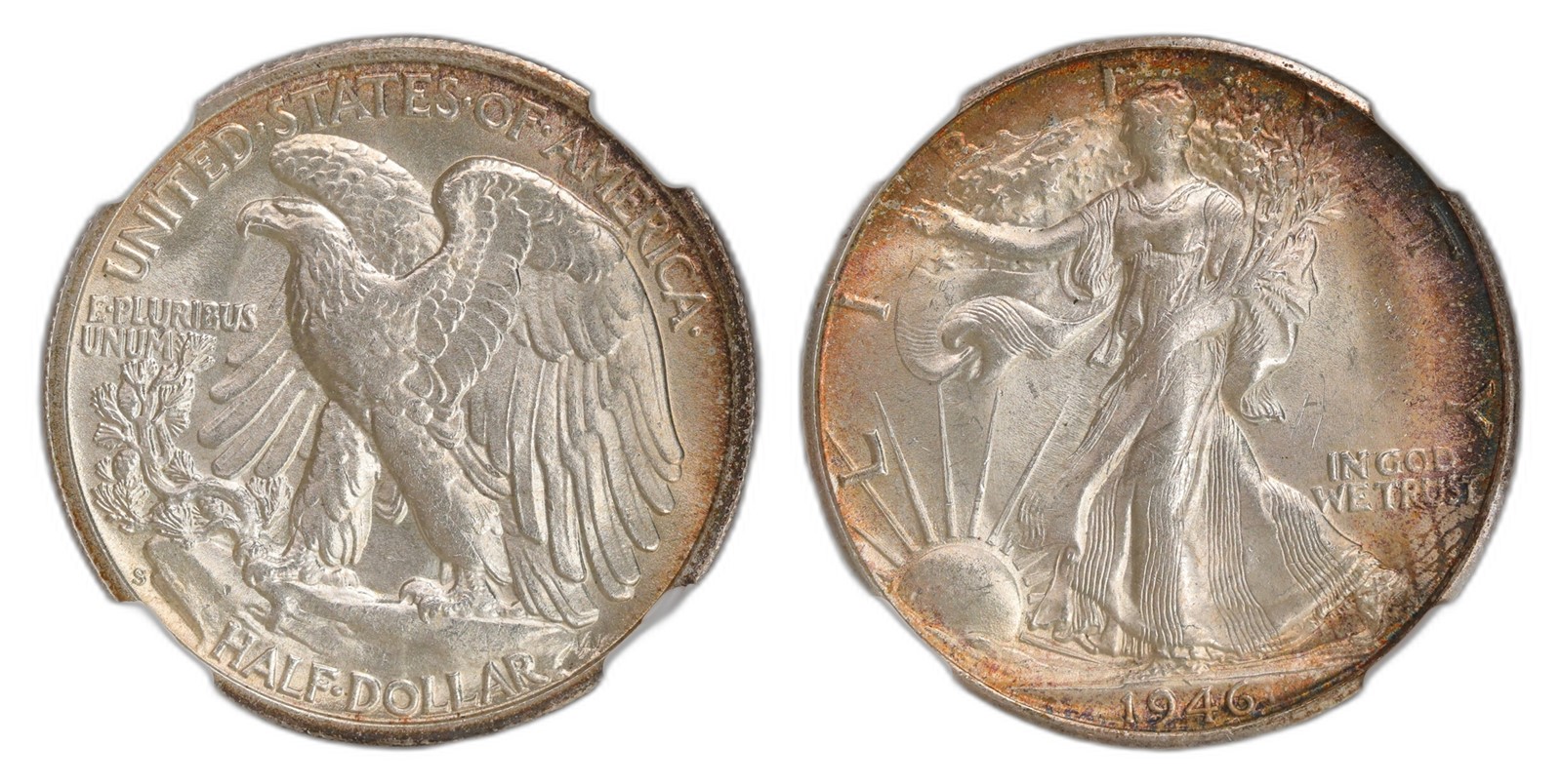 USA. Republic. Walking Liberty Half Dollar 1946-S. Kv NGC MS64.