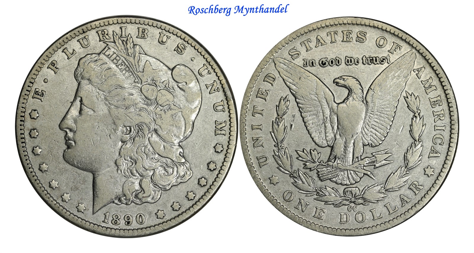 USA Morgan Dollar 1890 CC VF