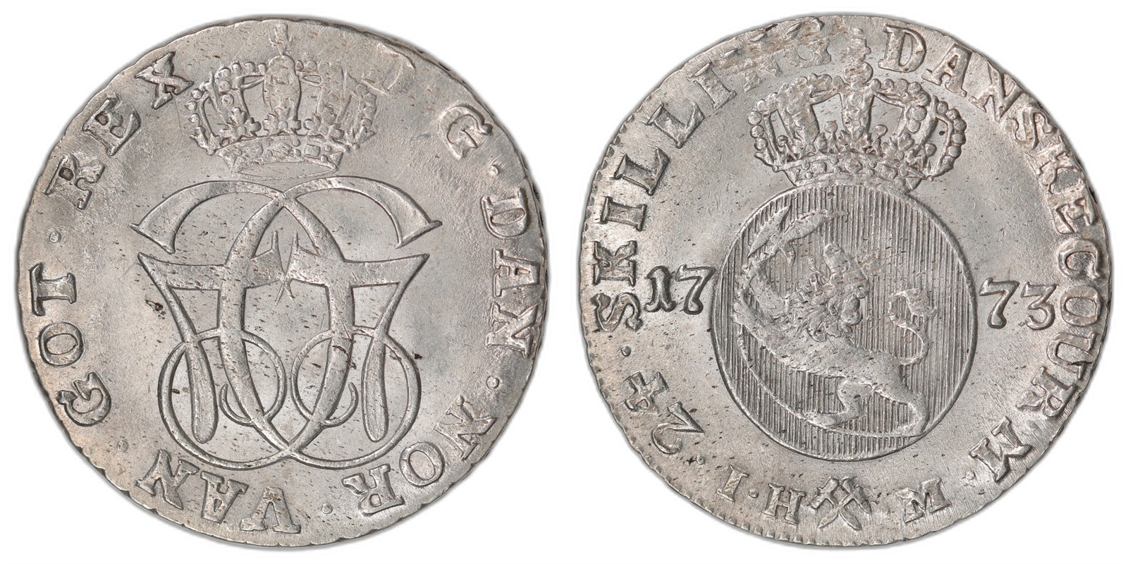 NORWAY. Christian VII. 24 Skilling 1773. Kv 0/01 (UNC).
