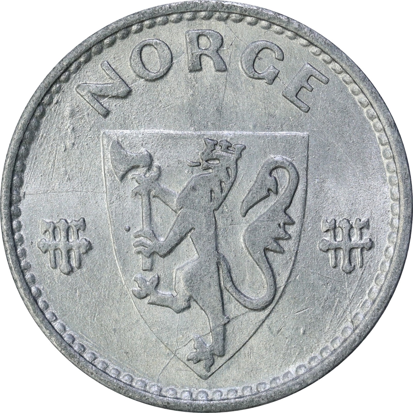 NORWAY. Haakon VII. 50 Øre 1943 Kv 0 (UNC)