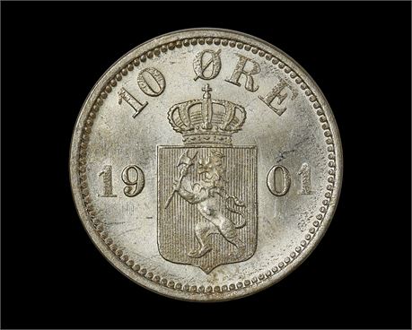 10 Øre 1901 Kv 0