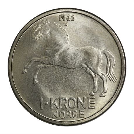 1 Krone 1966 Kv 0