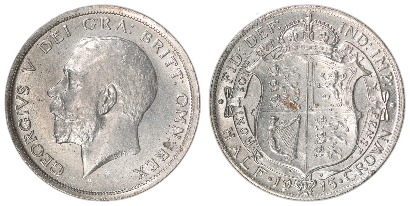 GREAT BRITAIN. George V. Half Crown. 1915. UNC.