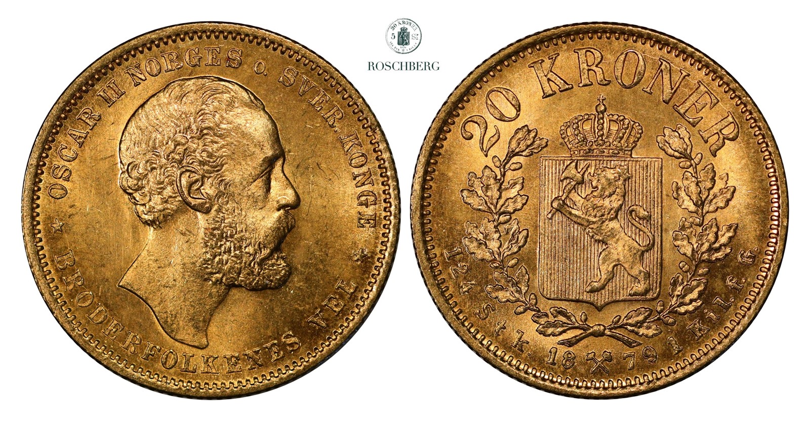 20 Kroner 1902 Kv 0/01(UNC)