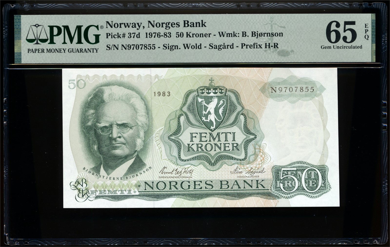 50 Kroner 1983 N9707855 PMG 65EPQ