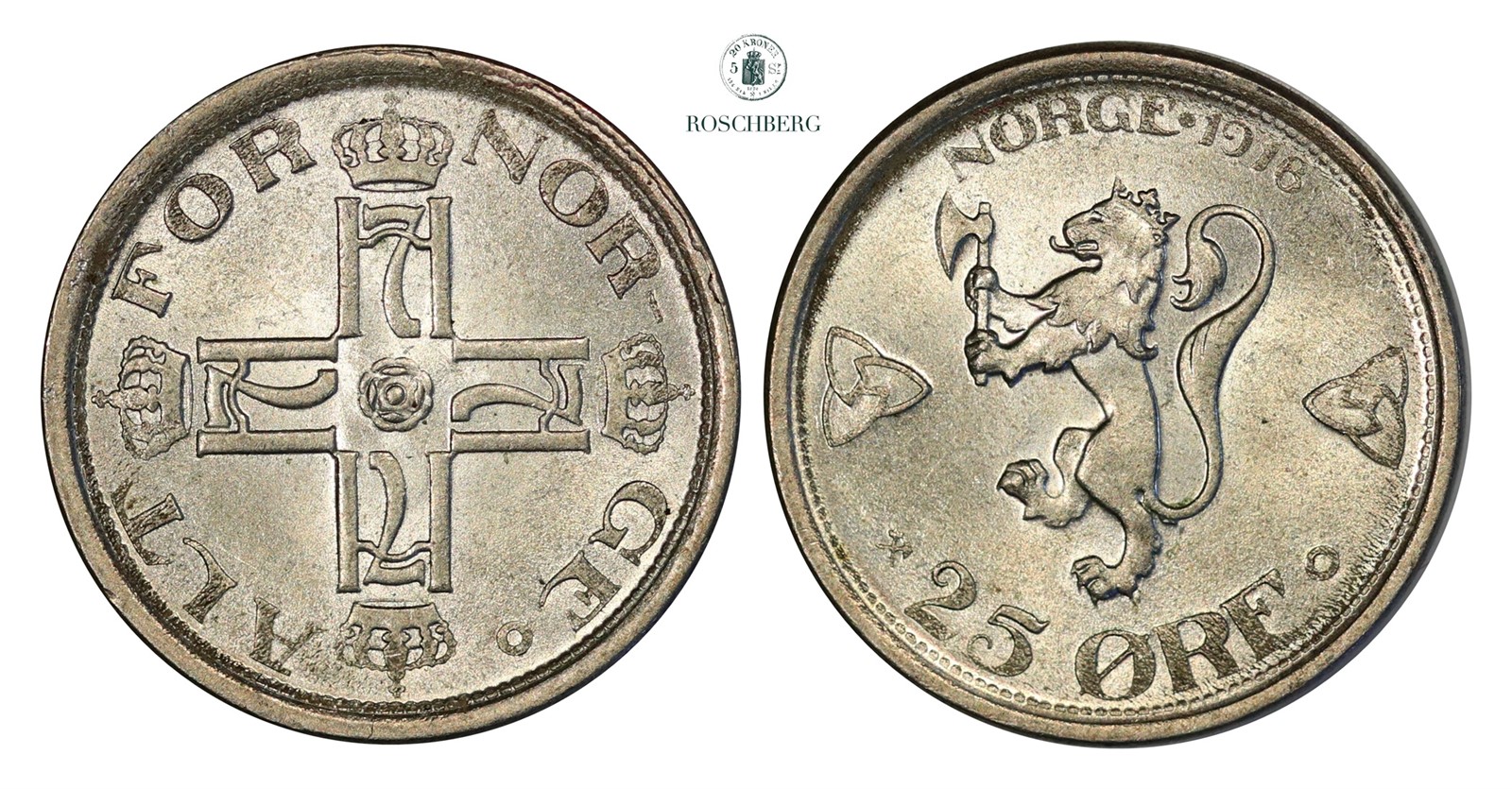 25 Øre 1918 Kv 0 (UNC)