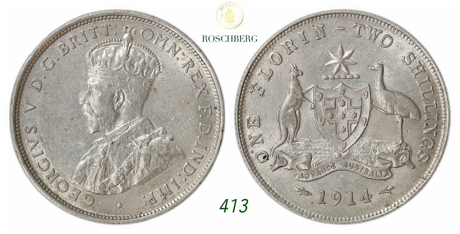 AUSTRALIA. George V. Florin 1914.