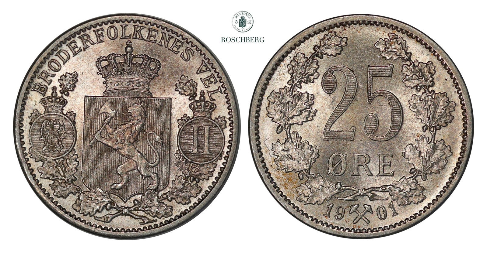 25 Øre 1901 Kv 0 (UNC)