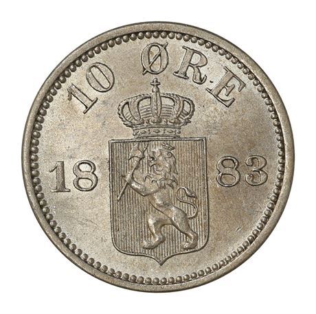 10 Øre 1883 Kv 0