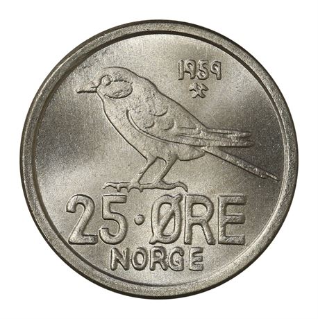 25 Øre 1959 kv 0