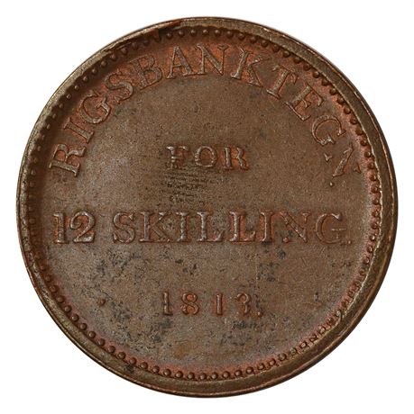12 Skilling 1813 Kongsberg kv 01