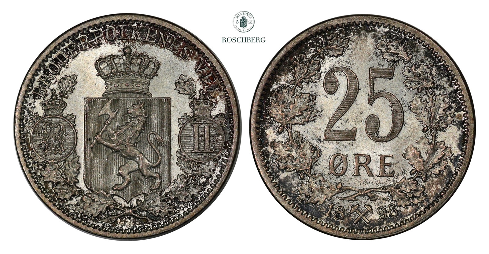 25 Øre 1896 Kv 0 (UNC)