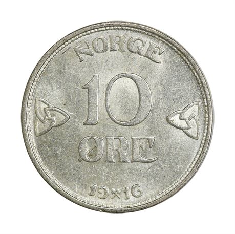 10 Øre 1916 Kv 0/01